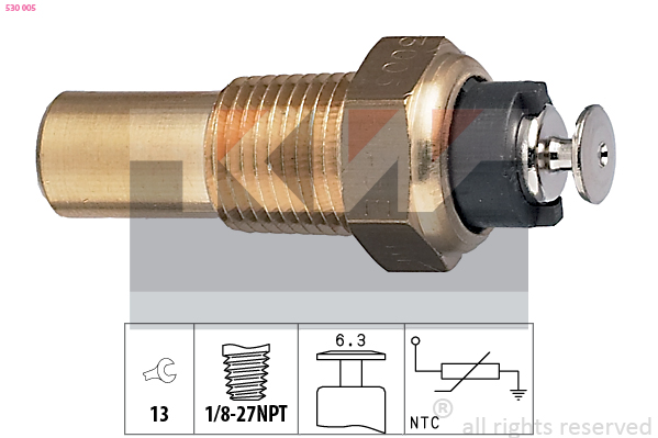 Senzor,temperatura lichid de racire 530 005 KW